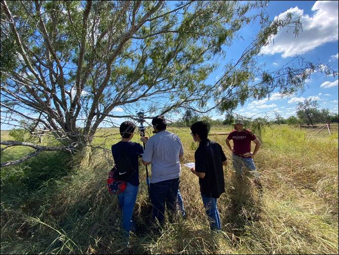 A group of people standing in a grassy field

Description automatically generated with low confidence